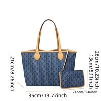 Sac fourre-tout élégant pour femmes, nouvelle marque célèbre, grande capacité, style de créateur de luxe, sac à bandoulière, sac à main tendance pour le shopping