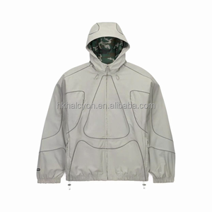 <b>Black</b> new style American fashion brand sport coat, men's and women's <b>windbreaker</b> jacket - Product Image 4