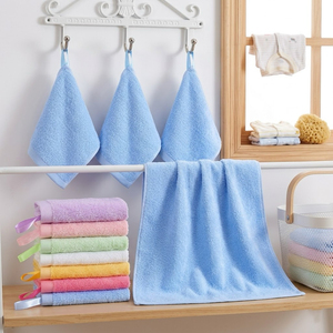 Toalla de <span class=keywords><strong>Baño</strong></span> y para la Cara de Bambú de 30x30 cm para Recién Nacidos, de Fibra de Bambú Tejida, de Secado Rápido, Color Sólido - Product Image 2
