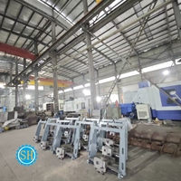 Services de fabrication sur mesure de pièces de poutres de guidage pour grandes usines sidérurgiques, usinage, soudage et assemblage