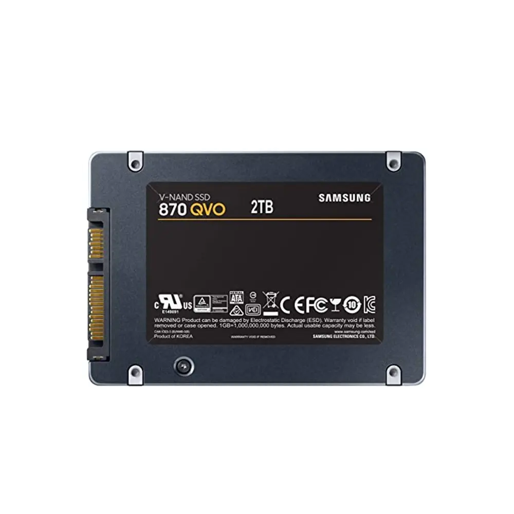 870 QVO 2TB SATA III 2.5 인치 6 Gb/s 솔리드 스테이트 디스크 MZ-77Q2T0BW