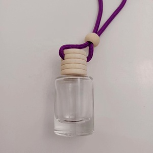 Hot Selling Aroma Diffuser <b>Mini</b> 8ml Empty Air Freshener Glass Car Hanging <b>Perfume</b> Bottle - Product Image 4