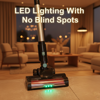 Penyedot Debu Nirkabel Portabel Terbaik dengan Filter HEPA, Lampu LED, Desain Tanpa Kantong - Penggunaan Kering, Baterai Isi Ulang