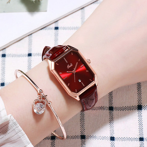 นาฬิกาข้อมือผู้หญิงแฟชั่นขายส่ง ดีไซน์ทันสมัย เรียบง่าย สไตล์ลำลอง พร้อมปฏิทิน นาฬิกาควอตซ์กันน้ำ - Product Image 2