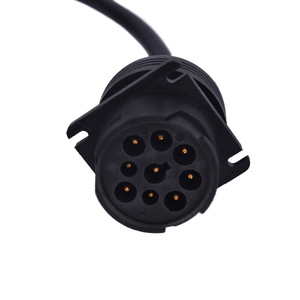 Оптовая продажа Прочный Зеленый J1939 9pin папа-черный Женский конвертер кабель для диагностики грузовиков - Product Image 3