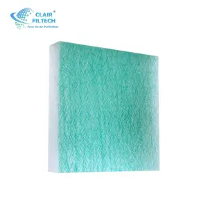 Filtro de aire acondicionado de fibra de vidrio, malla/filtro de aire plisado para cabina de pulverización de muebles, producto en oferta