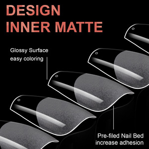 Faux Ongles Personnalisables avec Logo, Souples, Fins, Semi-Mat, Sans Gravure, Sans Trace, Formes XL : Carré, Cercueil, Amande, <span class=keywords><strong>Ballerine</strong></span>, 600 Pièces en Gros - Product Image 3
