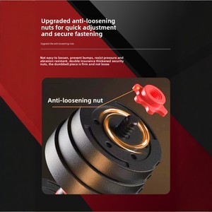 Quả tạ nam tập thể dục tại nhà Thiết bị tập thể dục Barbell Set kết hợp lớp phủ cao su có thể điều chỉnh trọng lượng thép có thể tháo rời - Product Image 3