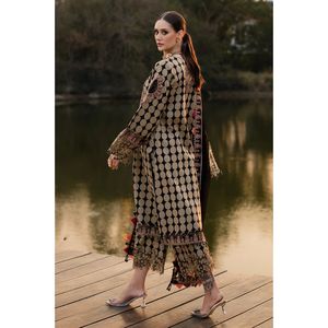 ชุดปักลายผ้าสำหรับงานเทศกาล Charizma Qara แบบ 3 ชิ้น แบบยังไม่เย็บ/เย็บสำเร็จ – เสื้อผ้าชาติพันธุ์ดีไซน์เนอร์ระดับพรีเมียม - Product Image 5