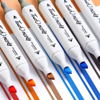 Marqueurs d'art du dessin 24 48 60 80 120 Couleurs Artiste Alcool Toxique Marqueur de croquis à double pointe Marqueur de couleur permanent