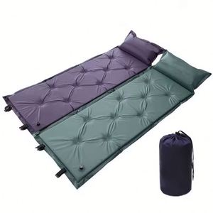 Matelas de camping auto-gonflant pliable pour l'extérieur, en mousse isolante, pour randonnée et tente - Product Image 1