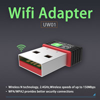 Adaptateur WiFi USB sans fil PIX-LINK 150 Mbps 300M avec antenne interne, mini carte réseau pour ordinateur portable, dongle LAN, récepteur Ethernet en stock
