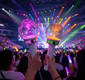 2026 New Hot Selling Concert Party Custom Cheering Stick Control <b>Glow</b> <b>Ball</b> RGBW LED 6-10 Hours Battery Plastic Portable - Product Image 6
