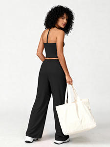 2 pezzi Set Yoga reggiseno profondo scollo a V vestiti di abbigliamento sportivo da donna Set Fitness tute reggiseno sportivo abbigliamento sportivo Gym <span class=keywords><strong>Leggins</strong></span> abbigliamento sportivo - Product Image 5