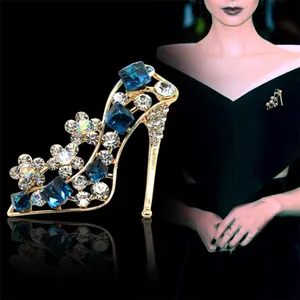 Wholesale High Heels Shoes Shape Brooch Pin for Women Brooch Accessories