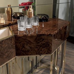 Top Quality <b>Storage</b> Bedroom Living Room Cabinet Veneer Furniture Brown <b>Console</b> <b>Table</b> Cabinet With Drawers UP-4009 Furniture Cons - Product Image 4