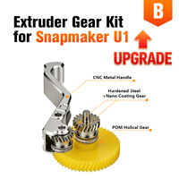Trianglelab UPGRADE Kit Roda Gigi Ekstruder untuk Snapmaker U1 SKD11 Roda Gigi Penggerak Logam Berlapis Nano yang Diperkeras