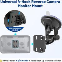 Support de fixation à ventouse pour pare-brise de voiture, pivotant à 360°, réglable, 68 mm, avec verrouillage à pression pour caméra d'action GoPro DJI Insta360, caméra embarquée