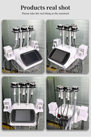 Appareil portable 6 en 1 pour le raffermissement et le rajeunissement de la peau du visage par aspiration 40k R&F et la lipocavitation corporelle