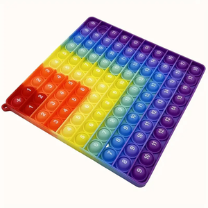 9x9 Multiplication Addition Math Learning Push Bubble Fidget Pop jouets, Rainbow Right Angle Pop Jouets éducatifs pour enfants - Product Image 6