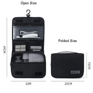 2024 terbaru grosir basah & kering bepergian mencuci tas menggantung kamar mandi kosmetik organizer dengan pegangan