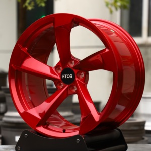 Jantes en aluminium forgé HTOR 18 19 20 21 22 pouces 5x112, à rayons rotatifs, jantes personnalisées en alliage <span class=keywords><strong>rouge</strong></span> pour R8 RS5 <span class=keywords><strong>E</strong></span>-<span class=keywords><strong>tron</strong></span> <span class=keywords><strong>GT</strong></span> RS4 - Product Image 2