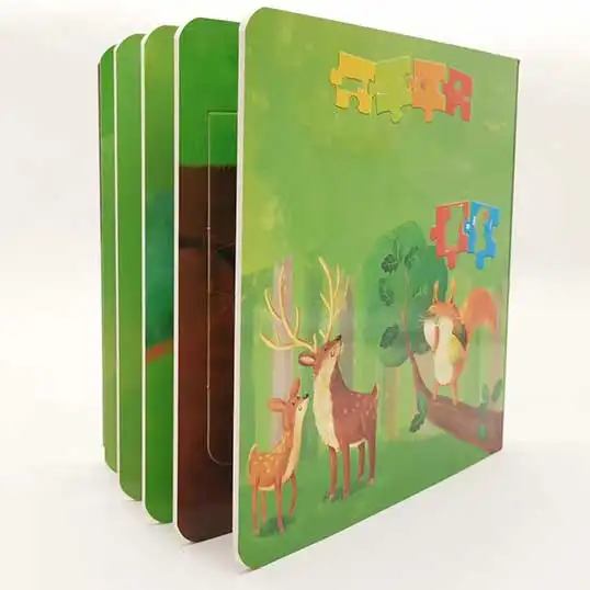 การพิมพ์หนังสือ Eco Board ตามความต้องการหนังสือเด็กหนังสือเด็กกระดาษอาร์ตปกแข็งพิมพ์กระดาษแข็ง