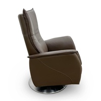 Canapé simple haut de gamme en cuir véritable rotatif chaise longue fonctionnelle électrique pour salon loisirs de haute qualité