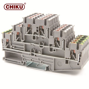 Phổ dây nối đẩy trong một vị trí mùa xuân gắn kết trên Din Rail khối thiết bị đầu cuối - Product Image 4