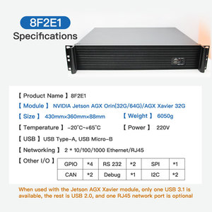 คอมพิวเตอร์อุตสาหกรรม AGX Xavier ขนาด 2U พร้อมระบบ AI ในตัว สำหรับการแพทย์ รุ่น Plink 8F2E1 เครื่อง AGX สำหรับการแพทย์แบบฝังตัว ปรับแต่งได้ - Product Image 2
