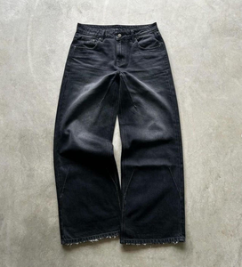 Nuevos Jeans Baggy Personalizados para Hombre, de Algodón, Desgastados, de Corte Recto, Estilo Vintage, Casuales, de Alta Calidad - Product Image 3