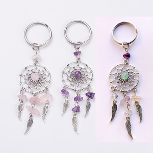 Tùy chỉnh sỏi <span class=keywords><strong>Keychain</strong></span> Dreamcatcher <span class=keywords><strong>Keychain</strong></span> Bead DIY <span class=keywords><strong>handmade</strong></span> tua Mặt dây chuyền kim loại mặt dây chuyền <span class=keywords><strong>Keychain</strong></span> cho món quà - Product Image 6