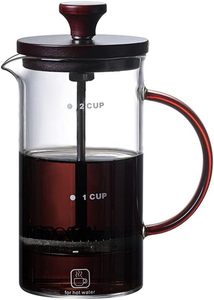 Cafetière à piston en verre borosilicate moderne et personnalisable, 400 ml/800 ml, avec couvercle en bambou, sans BPA, résistante à la chaleur, pour la vente en gros - Product Image 6