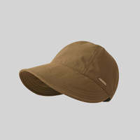 Sombreros de Pescador para Verano, Viajes, Playa, Protección Solar, Unisex, 6 Paneles, Poliéster-Algodón, Hebilla Metálica con Letras, Cierre a Presión