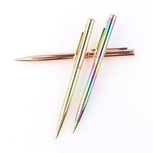 Promotional Gift Customized Logo Printed Gold Silver Metal Body Twist Hotel Ballpoint <b>Pen</b> - Product Image 2