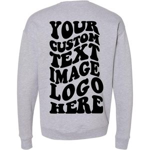 เสื้อสเวตเตอร์คอกลมสำหรับทั้งชายและหญิงผ้าแคนวาสสำหรับ XS-XL ผ้าฟลีซฟองน้ำพิมพ์โลโก้ตามสั่งย้อมสีเอนไซม์ฟอกสี - Product Image 4