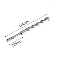 Forets à maçonnerie SDS PLUS en gros d'usine, pointe YG8C, dureté HRC65-66, acier 40Cr, finition sablée pour perçage de murs en ciment