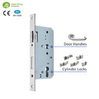 Serrure de porte d'hôpital CE, acier inoxydable de haute qualité, 5572 Euro Profile Roller Bolt Mortise Lock