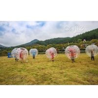 Balle de zorbing interactive de grande taille, balle de zorbing gonflable, sphère humaine pour le plaisir aquatique ou pour la course sur herbe ou pour le bowling