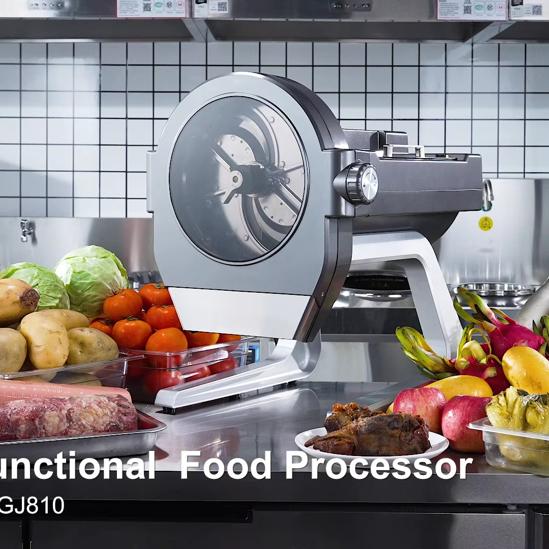 GJ810 Multifunctional Food Processor Commercial Vegetable Cutter Electric Vegetable Processor for Restaurant 2025