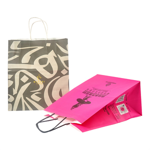 Tùy chỉnh thân thiện với môi trắng nâu kraft thực phẩm Takeaway Quà Tặng mua sắm túi giấy với xử lý và in logo của riêng bạn - Product Image 5