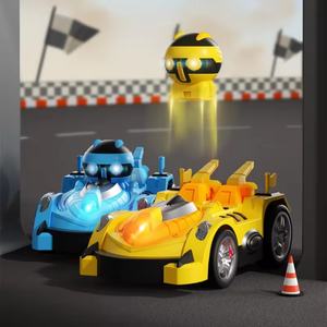 SJY-ZF17 2.4G Remote Control Karting <b>Toys</b> Two-Player Battles Bumper <b>Music</b> Light Sensory <b>Toy</b> Crash Ejection Robot for Children - Product Image 3