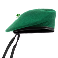 Béret tactique pour homme, classique, vert OD, noir, rouge, en laine, avec bordure en vinyle anti-frayage, idée cadeau parfaite