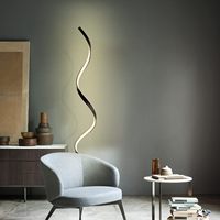 Lampe sur pied minimaliste, en verre et métal, avec interrupteur et variateur, idéale pour café, bar, lampe LED d'ambiance