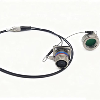 Connecteur circulaire standard pour l'automobile, assemblage de câble à fibres optiques avec contacts plaqués or, modèle J59920FB01B1N22