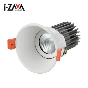 Yüksek parlaklık Ultra ince parlama önleyici alüminyum 6W 8W 10W 12W 14W Led downlight