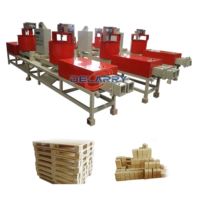 Factory price sawdust wood log press compress machine wood pallet block making cutting machine price