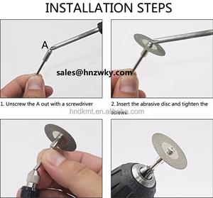 Elmas disk çelik Dremel döner kesme alet setleri 10 adet dairesel aşındırıcı küçük Mini elmas testere bıçağı seti - Product Image 5