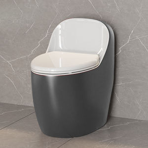 TAME人気新デザインマットレッドブラックグレーカラー、ホワイトカバーシート付きワンピーストイレ、バスルームセラミックトイレボウル - Product Image 5