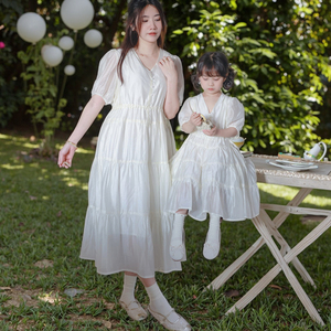 High Quality Summer Short Sleeve Custom Casual Fashion Women <strong>Dress</strong> <strong>Mother</strong> <strong>and</strong> <strong>Daughter</strong> <strong>Matching</strong> Outfits - Product Image 4